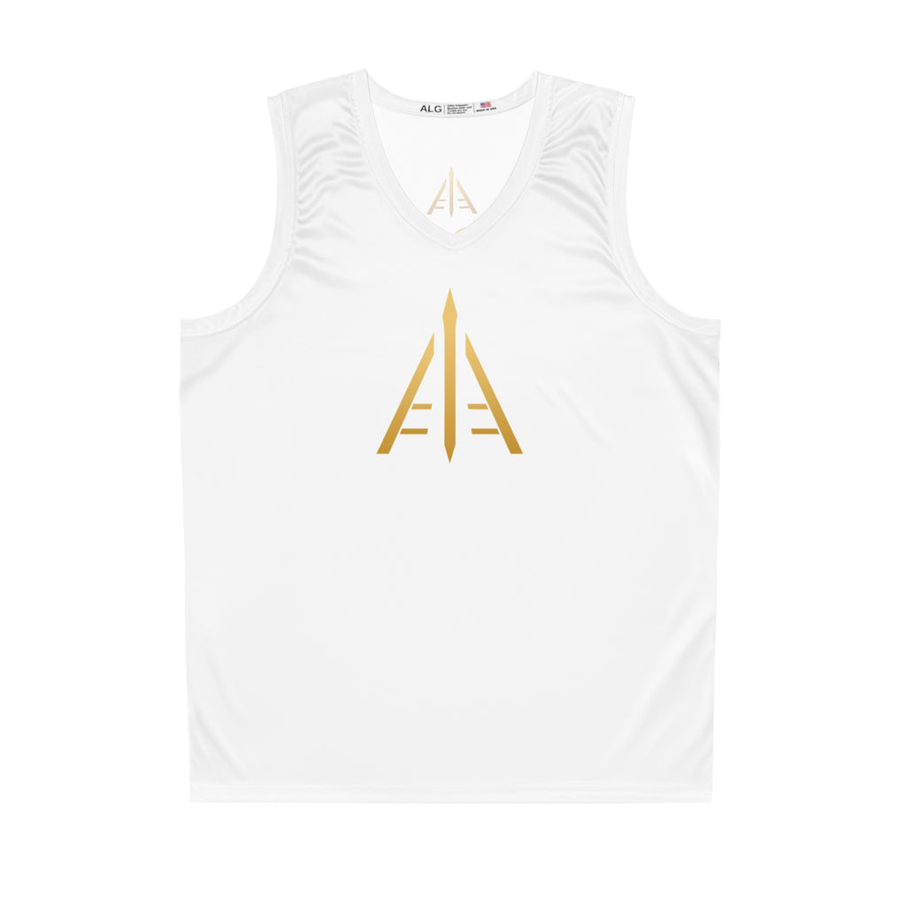 ASCESIS "Forged By Practice" Performance Tank - White with Gold Crest