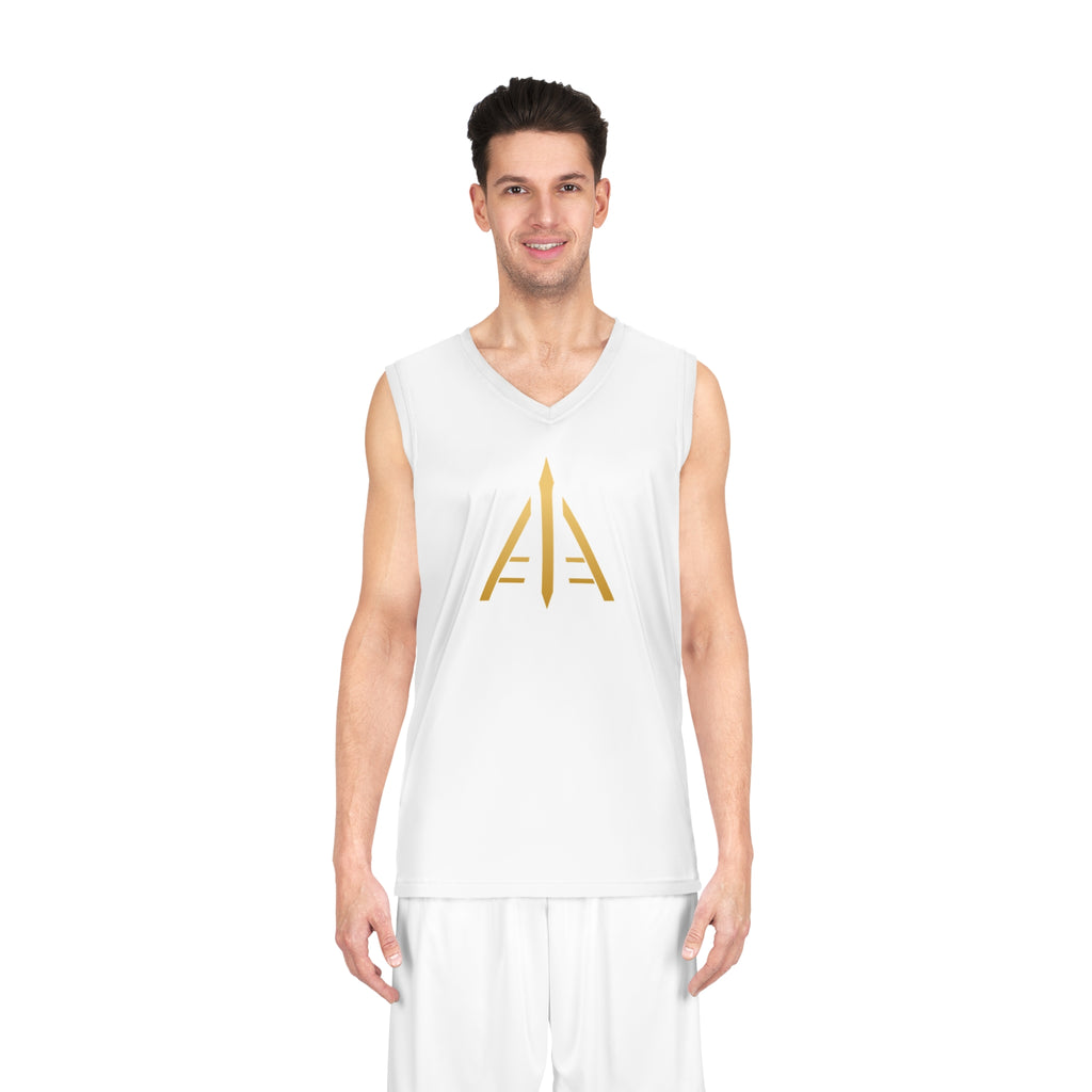 ASCESIS "Forged By Practice" Performance Tank - White with Gold Crest