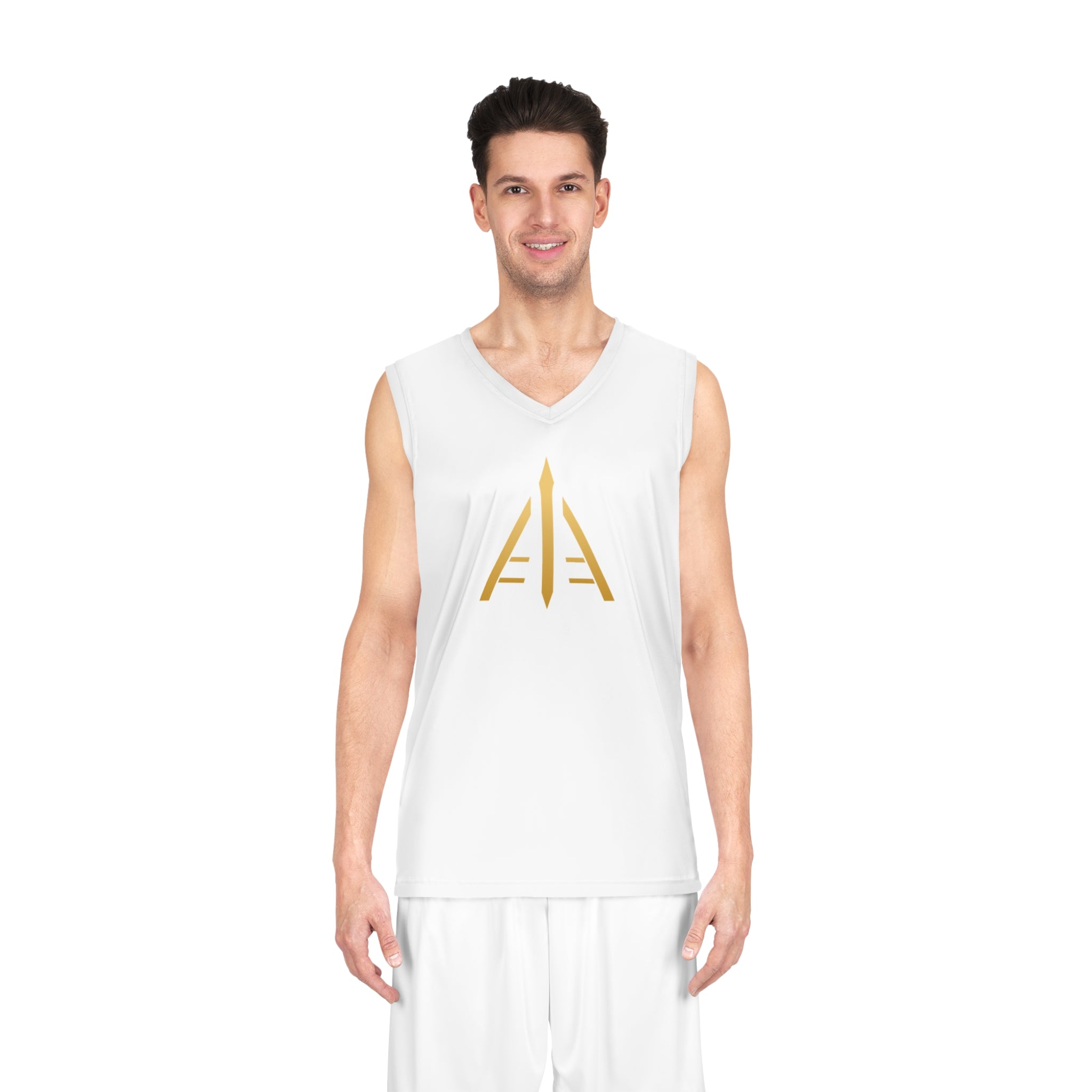 ASCESIS "Forged By Practice" Performance Tank - White with Gold Crest